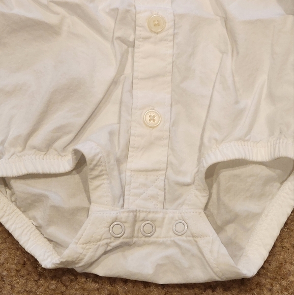 𝅺LOT of 2 Baby B'Gosh Oshkosh Boy's Collared Onesies, 3 months - Picture 7 of 9